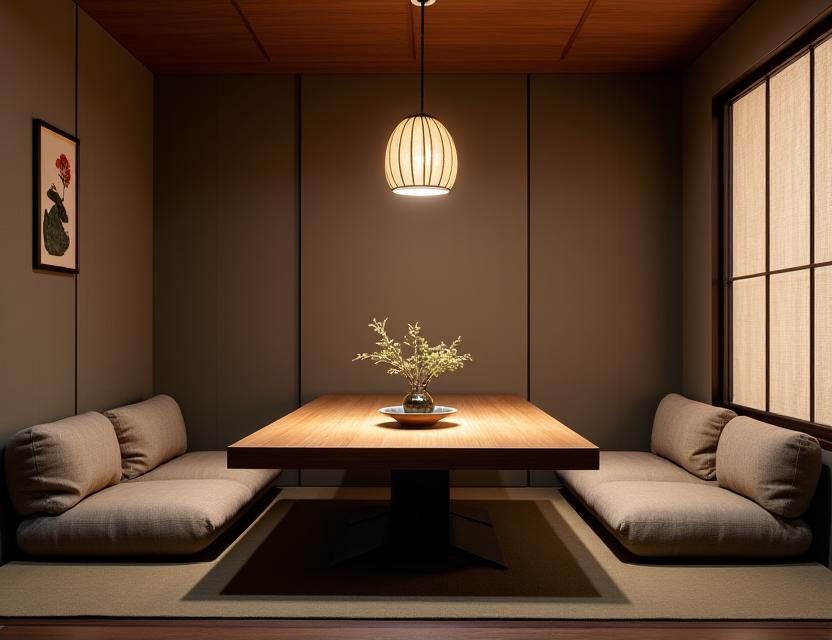 静かで落ち着いた雰囲気の和風個室